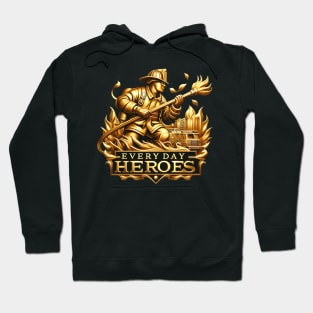 Blaze Crest: Iconic Emblem of Firefighters Hoodie